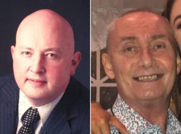 Aidan Moffitt, 42, (left) and Michael Snee, 58. Aidan Moffitt, 42, (left) and Michael Snee, 58.